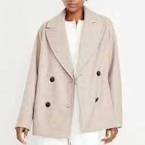 Old Navy Women's Light Tan Pea Coat